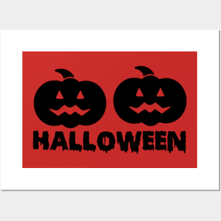 Halloween Simple Lettering Posters and Art